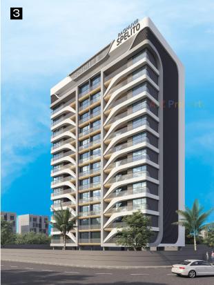 Elevation of real estate project Raghuvir Spelito located at Magdalla, Surat, Gujarat