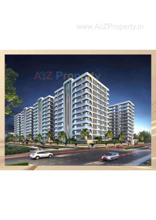 Elevation of real estate project Rajhans Altezza located at Vesu, Surat, Gujarat