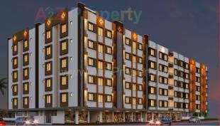 Elevation of real estate project Rajmandir Residency located at Tantithaiya, Surat, Gujarat