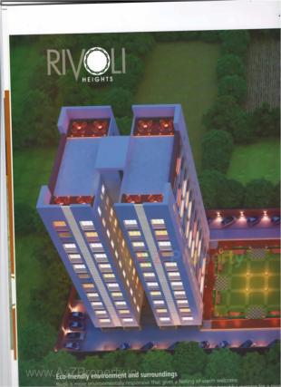 Elevation of real estate project Rivoli Heights located at Vesu, Surat, Gujarat