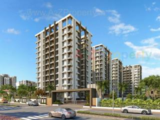 Elevation of real estate project Saanvi Heights located at Simada, Surat, Gujarat