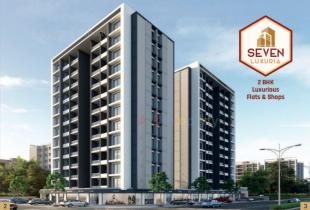 Elevation of real estate project Seven Luxuria located at Dindoli, Surat, Gujarat