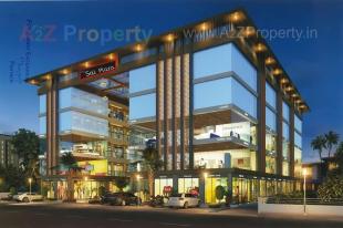 Elevation of real estate project Shree Sai Plaza located at Dindoli, Surat, Gujarat