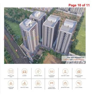 Elevation of real estate project Siddheshwar Sky located at Valak, Surat, Gujarat