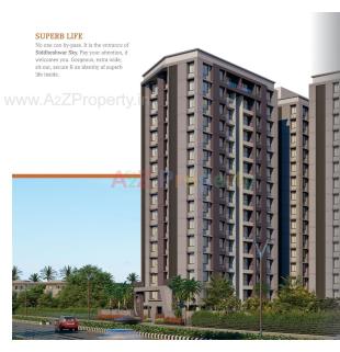 Elevation of real estate project Siddheshwar Sky located at Valak, Surat, Gujarat