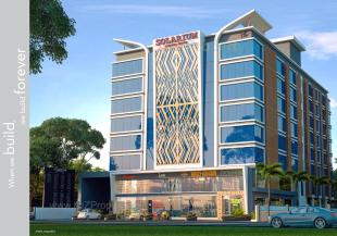 Elevation of real estate project Solarium Business Centre located at Vesu, Surat, Gujarat