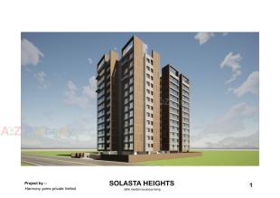 Elevation of real estate project Solasta Heights located at Udhana, Surat, Gujarat