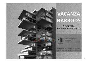 Elevation of real estate project Vacanza Harrods located at Rundh, Surat, Gujarat