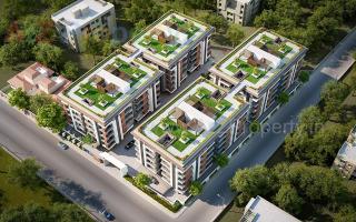Elevation of real estate project Abhishek Antilia located at Sama, Vadodara, Gujarat