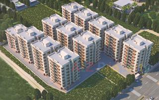 Elevation of real estate project Akshar Green located at Atladra, Vadodara, Gujarat