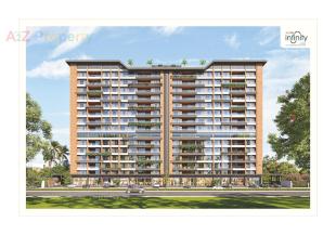 Elevation of real estate project Auro Infinity located at Vadsar, Vadodara, Gujarat