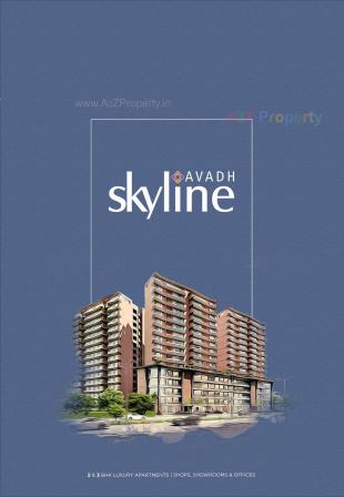 Elevation of real estate project Avadh Skyline located at Tarsali, Vadodara, Gujarat