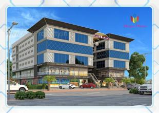 Elevation of real estate project Divya Plaza located at Sayajipura, Vadodara, Gujarat