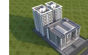 Elevation of real estate project Embe Opulence located at Manjalpur, Vadodara, Gujarat