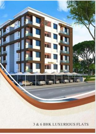 Elevation of real estate project Golden Icon located at Kasba, Vadodara, Gujarat