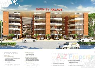 Elevation of real estate project Infinity Arcade located at Mankana, Vadodara, Gujarat