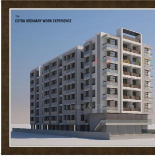 Elevation of real estate project Krishna Paradise located at Sayajipura, Vadodara, Gujarat