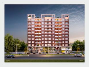 Elevation of real estate project Majestic Heights located at Bill, Vadodara, Gujarat