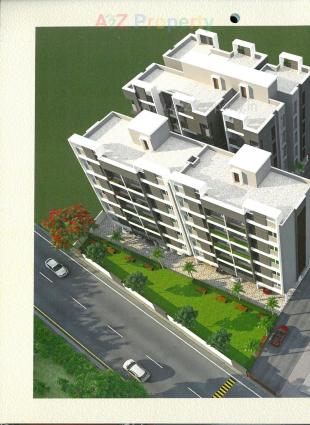 Elevation of real estate project Miran Residency located at Tandalaja, Vadodara, Gujarat