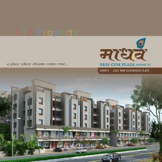 Elevation of real estate project Madhav Resi Cum Plaza located at Sayajipura, Vadodara, Gujarat