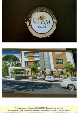 Elevation of real estate project Nityam Square located at Harni, Vadodara, Gujarat