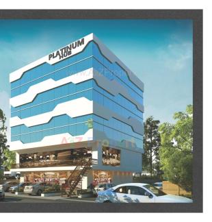 Elevation of real estate project Platinum Hub located at Manjalpur, Vadodara, Gujarat