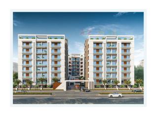 Elevation of real estate project Platinum Sky located at Harni, Vadodara, Gujarat