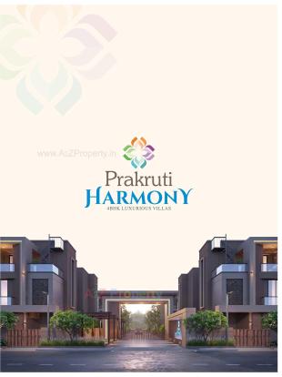 Elevation of real estate project Prakruti Harmony located at Bil, Vadodara, Gujarat