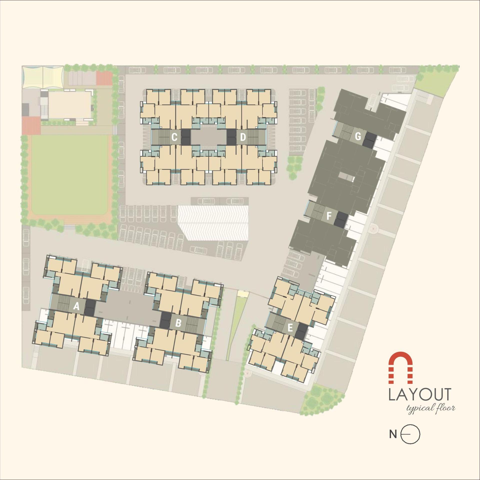 Layout of real estate project Rudra Heights located at Sama, Vadodara, Gujarat