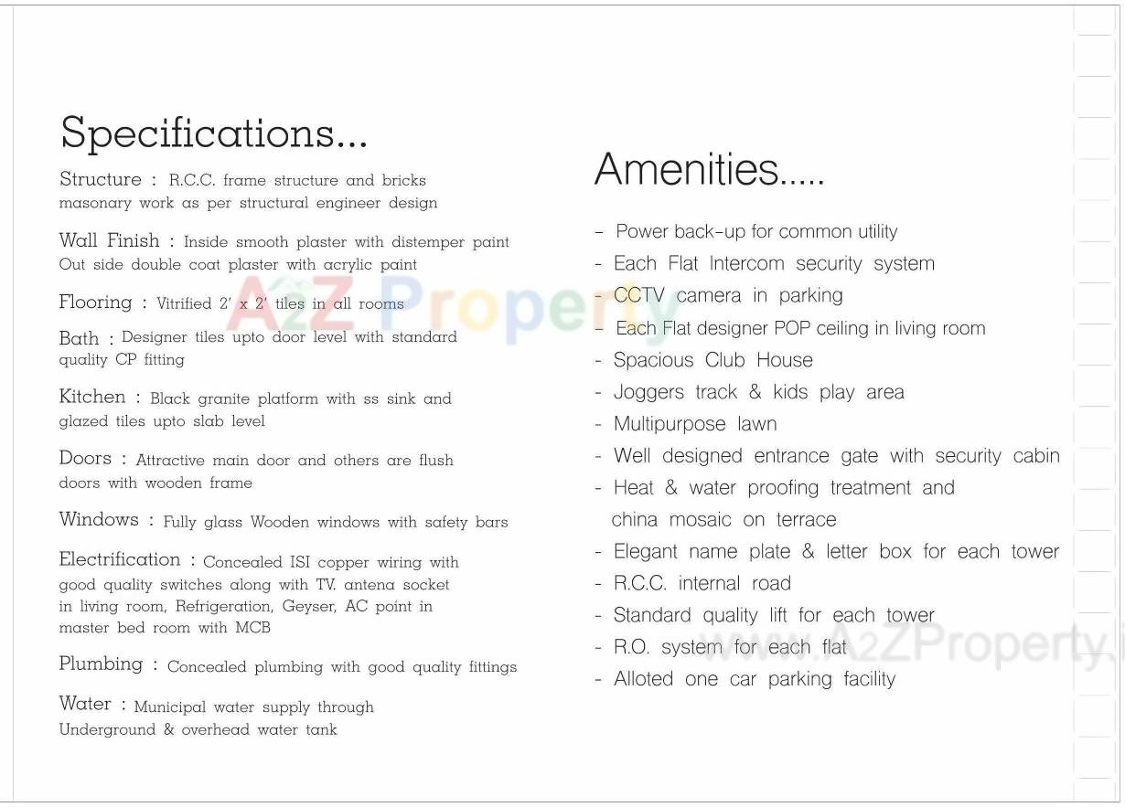 Amenities of Rudraksh Rivera