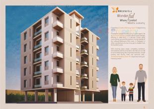 Elevation of real estate project Sai Aastha Residency Tower located at Manjalpur, Vadodara, Gujarat