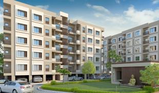 Elevation of real estate project Sharnam Happy Homes located at Sayajipura, Vadodara, Gujarat