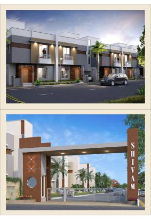 Elevation of real estate project Shivam Duplex located at Ankhol, Vadodara, Gujarat