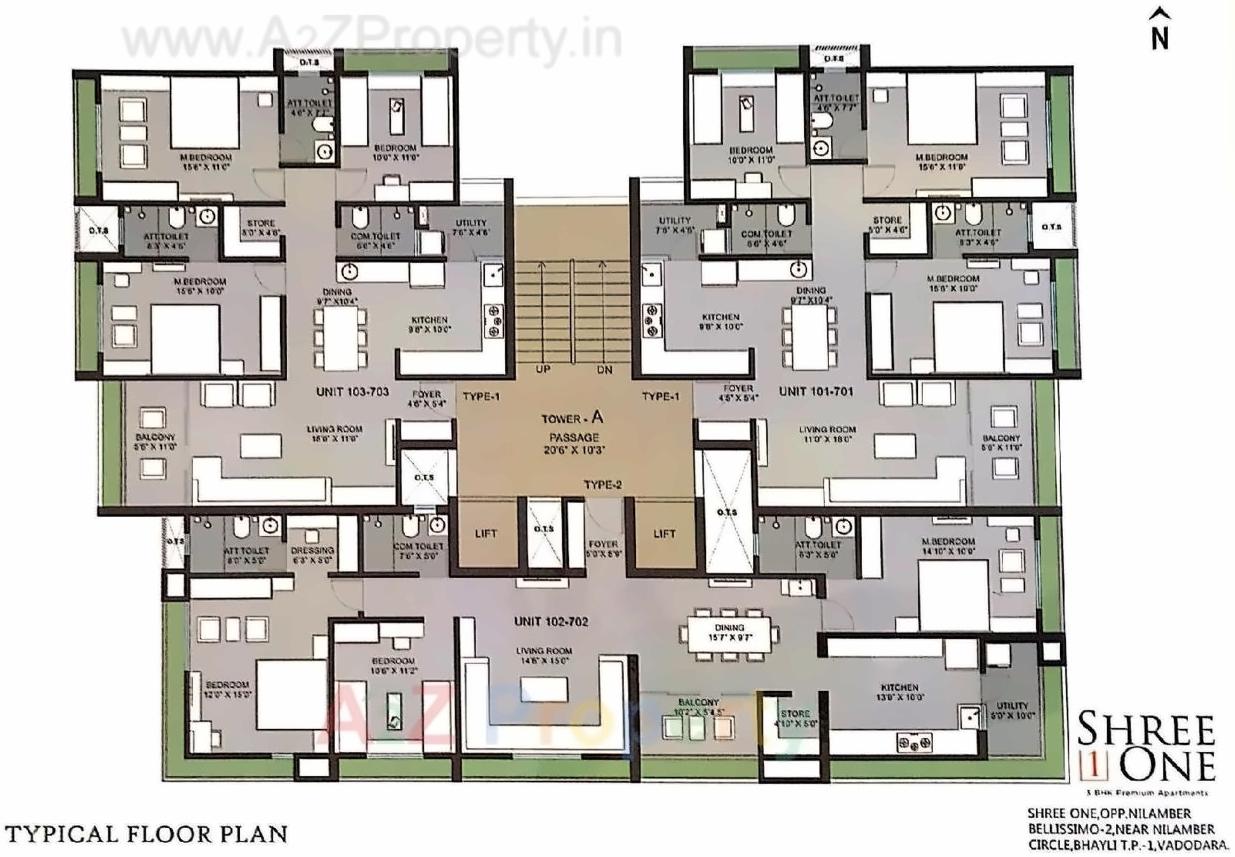 Shree One | 3 BHK Flats at Bhayli, Vadodara