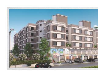 Elevation of real estate project Shree Siddheshwar Happiness located at Kapurai, Vadodara, Gujarat