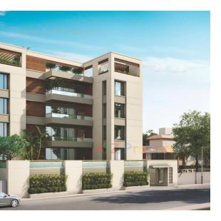 Elevation of real estate project The God's Gift Premium Apartments located at Jetalpur, Vadodara, Gujarat
