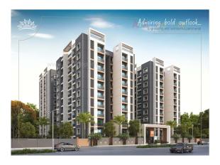 Elevation of real estate project Triveni Heights located at Gorwa, Vadodara, Gujarat