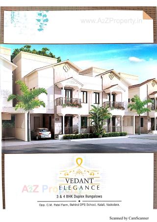 Elevation of real estate project Vedant Elegance located at Kalali, Vadodara, Gujarat
