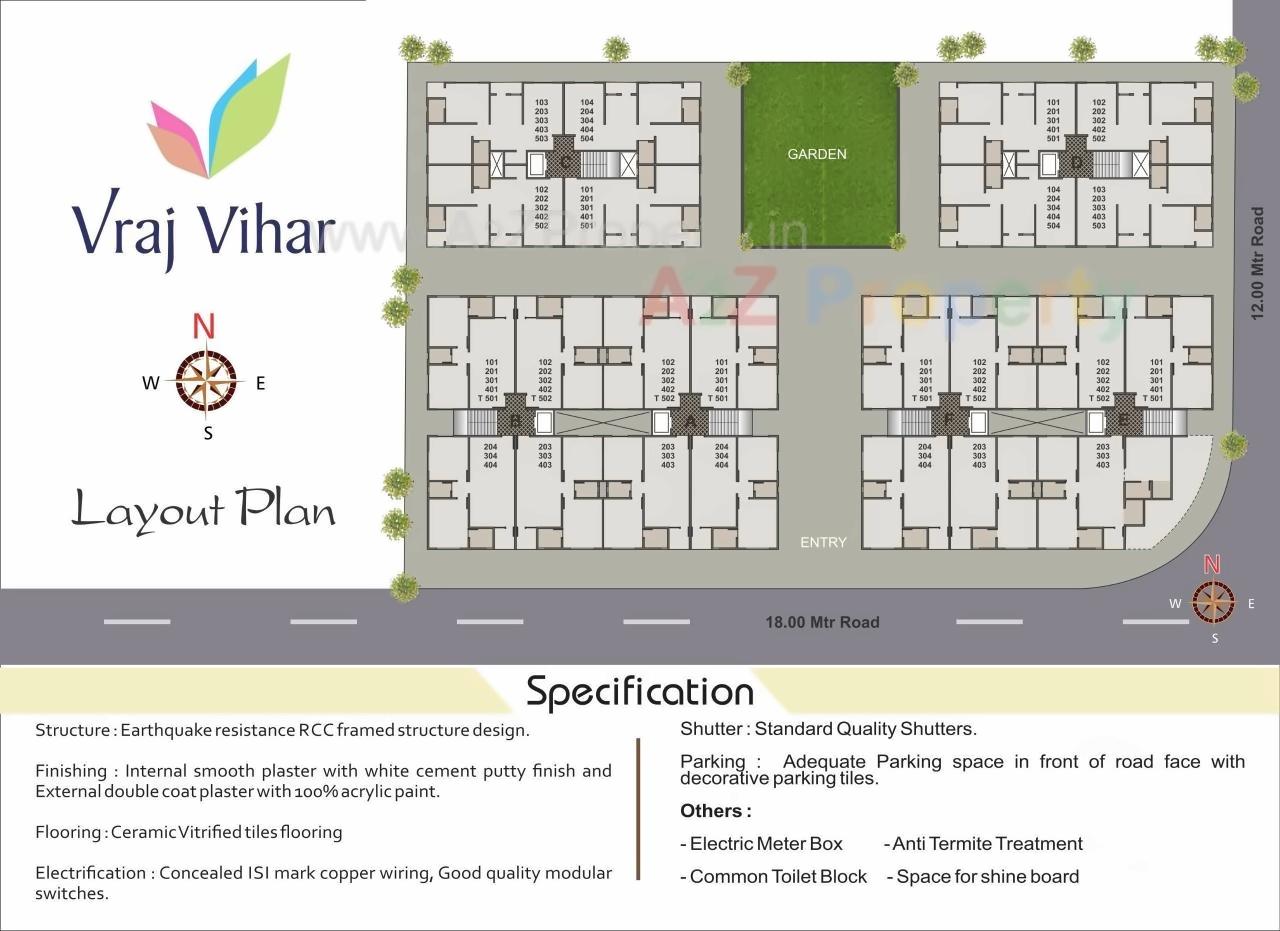 Vraj Vihar | 2 BHK Flats, 3 BHK Flats At Bill, Vadodara