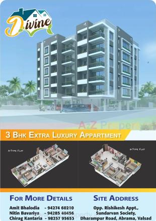 Elevation of real estate project Shyamal Divine located at Abrama, Valsad, Gujarat