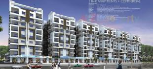Elevation of real estate project Vrindavan located at Jamtha, Nagpur, Maharashtra
