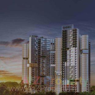 Elevation of real estate project Amanora Adreno Towers located at Hadapsar, Pune, Maharashtra
