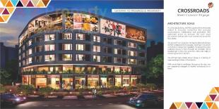 Elevation of real estate project Crossroads located at Wakad, Pune, Maharashtra