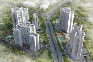 Elevation of real estate project The Crown Greens located at Man, Pune, Maharashtra