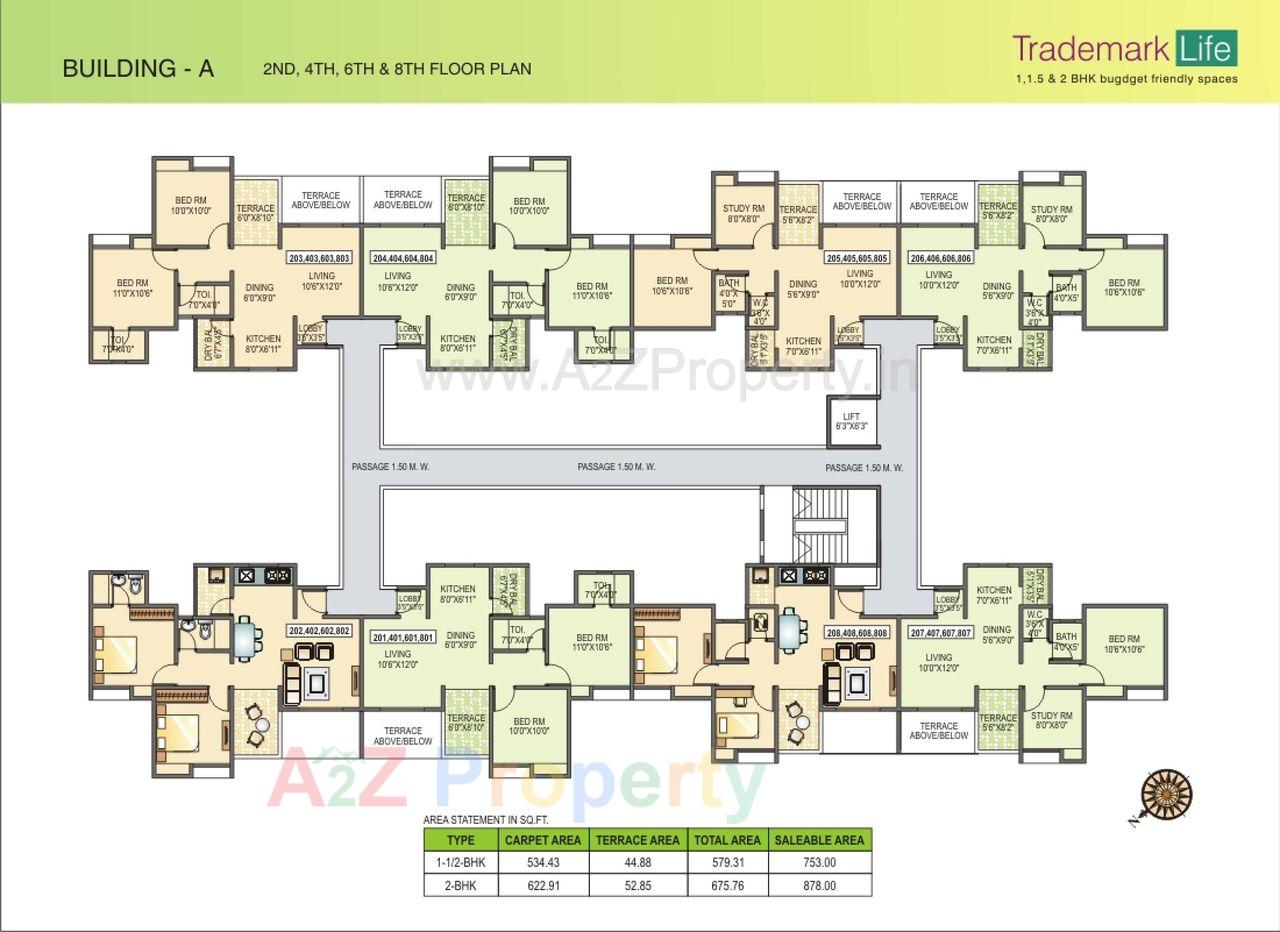 Trademark Life | 1, 1.5 and 2 BHK Apartments